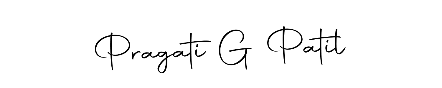 How to make Pragati G Patil signature? Autography-DOLnW is a professional autograph style. Create handwritten signature for Pragati G Patil name. Pragati G Patil signature style 10 images and pictures png