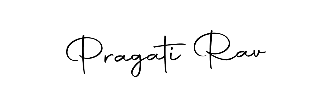 How to make Pragati Rav name signature. Use Autography-DOLnW style for creating short signs online. This is the latest handwritten sign. Pragati Rav signature style 10 images and pictures png