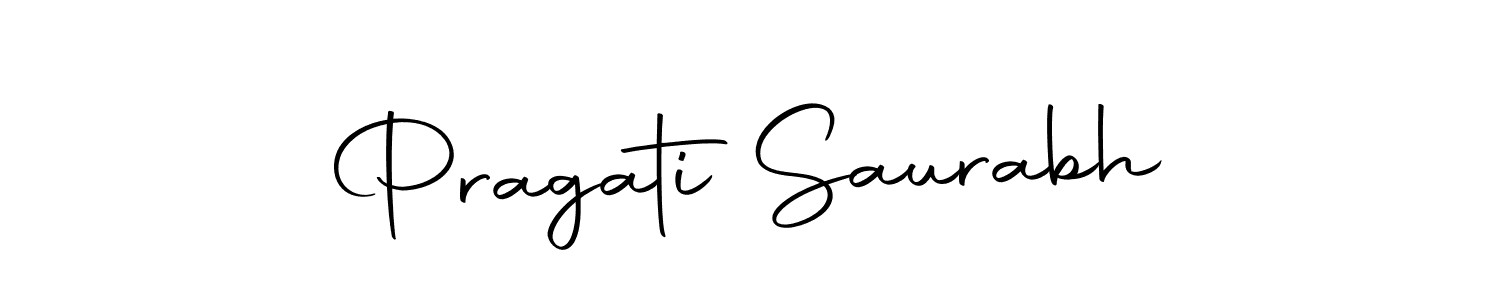 Also we have Pragati Saurabh name is the best signature style. Create professional handwritten signature collection using Autography-DOLnW autograph style. Pragati Saurabh signature style 10 images and pictures png