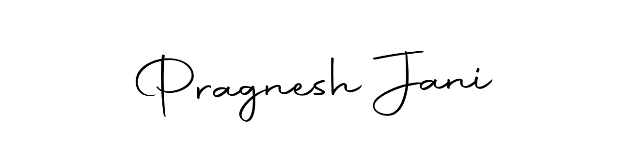 How to make Pragnesh Jani name signature. Use Autography-DOLnW style for creating short signs online. This is the latest handwritten sign. Pragnesh Jani signature style 10 images and pictures png