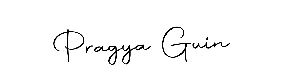 Design your own signature with our free online signature maker. With this signature software, you can create a handwritten (Autography-DOLnW) signature for name Pragya Guin. Pragya Guin signature style 10 images and pictures png