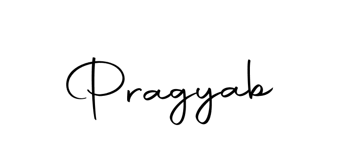 Pragyab stylish signature style. Best Handwritten Sign (Autography-DOLnW) for my name. Handwritten Signature Collection Ideas for my name Pragyab. Pragyab signature style 10 images and pictures png