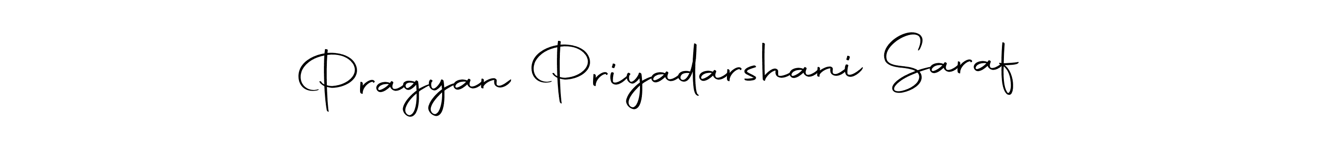 Pragyan Priyadarshani Saraf stylish signature style. Best Handwritten Sign (Autography-DOLnW) for my name. Handwritten Signature Collection Ideas for my name Pragyan Priyadarshani Saraf. Pragyan Priyadarshani Saraf signature style 10 images and pictures png