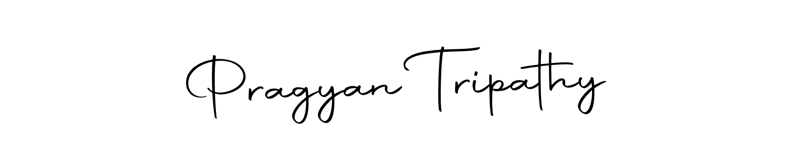 How to make Pragyan Tripathy name signature. Use Autography-DOLnW style for creating short signs online. This is the latest handwritten sign. Pragyan Tripathy signature style 10 images and pictures png