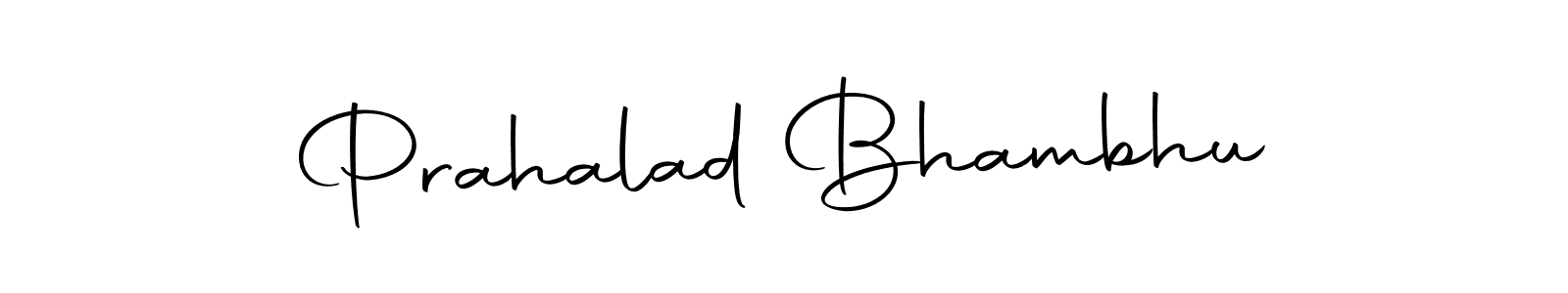 Use a signature maker to create a handwritten signature online. With this signature software, you can design (Autography-DOLnW) your own signature for name Prahalad Bhambhu. Prahalad Bhambhu signature style 10 images and pictures png
