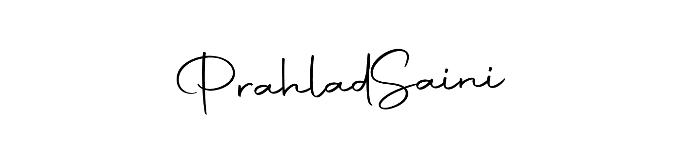 Use a signature maker to create a handwritten signature online. With this signature software, you can design (Autography-DOLnW) your own signature for name Prahlad  Saini. Prahlad  Saini signature style 10 images and pictures png