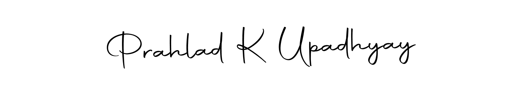 You should practise on your own different ways (Autography-DOLnW) to write your name (Prahlad K Upadhyay) in signature. don't let someone else do it for you. Prahlad K Upadhyay signature style 10 images and pictures png