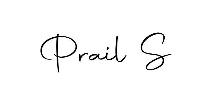 You should practise on your own different ways (Autography-DOLnW) to write your name (Prail S) in signature. don't let someone else do it for you. Prail S signature style 10 images and pictures png