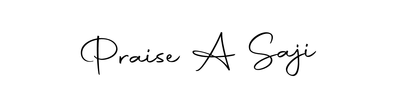 You should practise on your own different ways (Autography-DOLnW) to write your name (Praise A Saji) in signature. don't let someone else do it for you. Praise A Saji signature style 10 images and pictures png