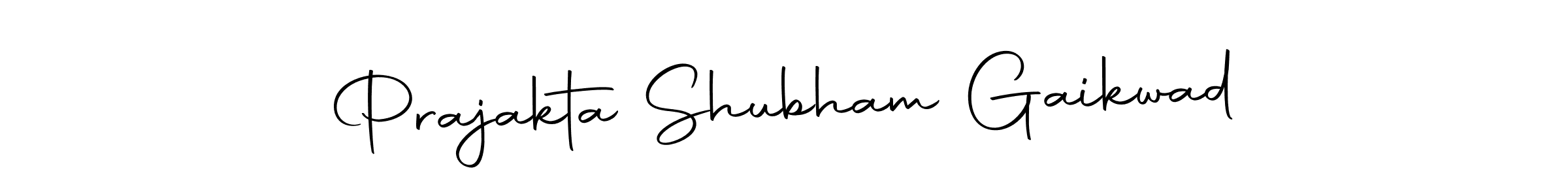 Make a short Prajakta Shubham Gaikwad signature style. Manage your documents anywhere anytime using Autography-DOLnW. Create and add eSignatures, submit forms, share and send files easily. Prajakta Shubham Gaikwad signature style 10 images and pictures png