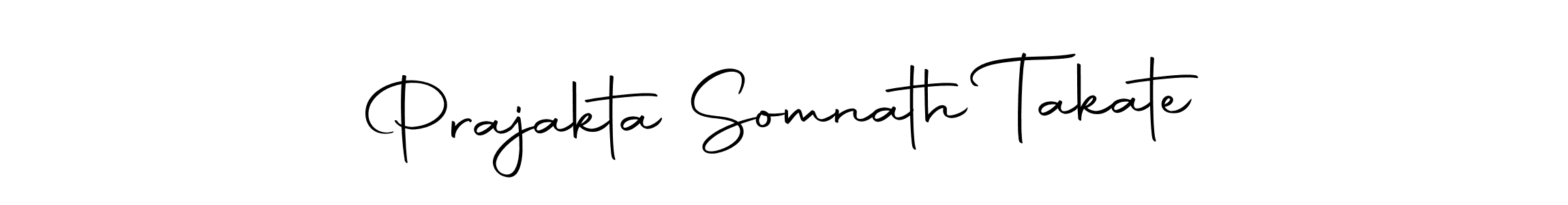 How to make Prajakta Somnath Takate name signature. Use Autography-DOLnW style for creating short signs online. This is the latest handwritten sign. Prajakta Somnath Takate signature style 10 images and pictures png