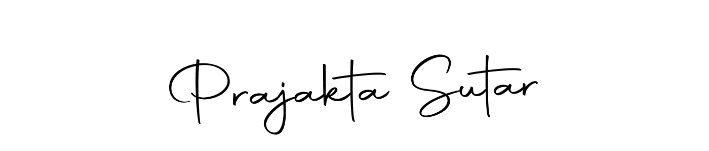 Make a beautiful signature design for name Prajakta Sutar. Use this online signature maker to create a handwritten signature for free. Prajakta Sutar signature style 10 images and pictures png