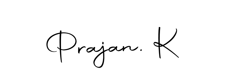 Make a beautiful signature design for name Prajan. K. Use this online signature maker to create a handwritten signature for free. Prajan. K signature style 10 images and pictures png