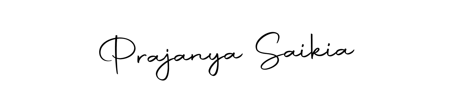 Make a short Prajanya Saikia signature style. Manage your documents anywhere anytime using Autography-DOLnW. Create and add eSignatures, submit forms, share and send files easily. Prajanya Saikia signature style 10 images and pictures png