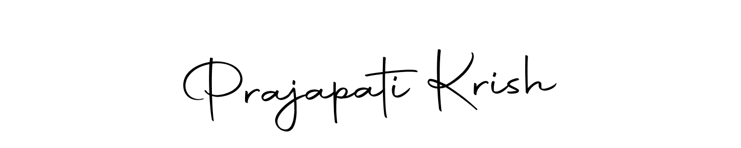 Use a signature maker to create a handwritten signature online. With this signature software, you can design (Autography-DOLnW) your own signature for name Prajapati Krish. Prajapati Krish signature style 10 images and pictures png