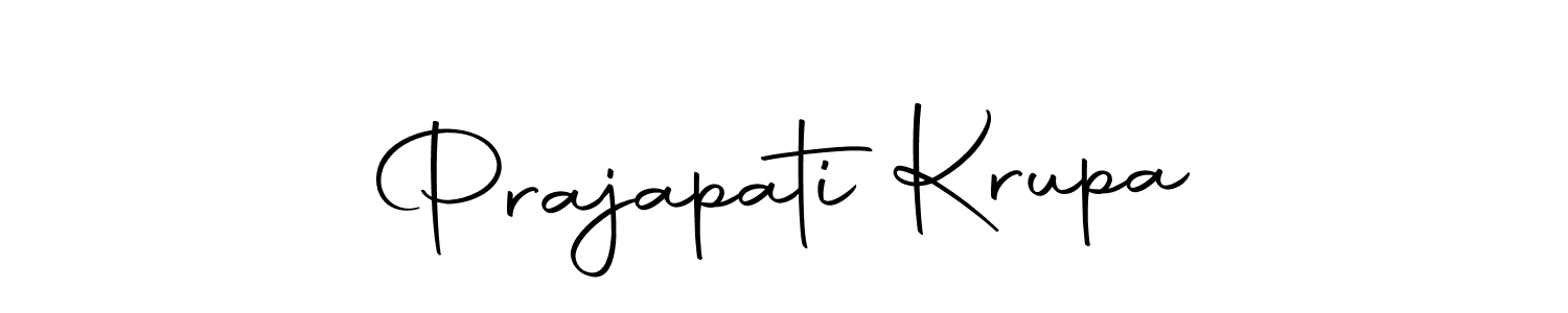 How to make Prajapati Krupa signature? Autography-DOLnW is a professional autograph style. Create handwritten signature for Prajapati Krupa name. Prajapati Krupa signature style 10 images and pictures png