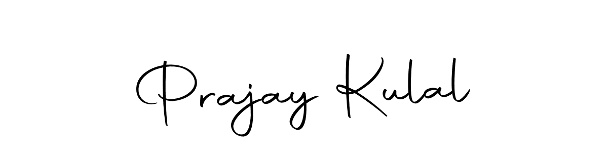 The best way (Autography-DOLnW) to make a short signature is to pick only two or three words in your name. The name Prajay Kulal include a total of six letters. For converting this name. Prajay Kulal signature style 10 images and pictures png