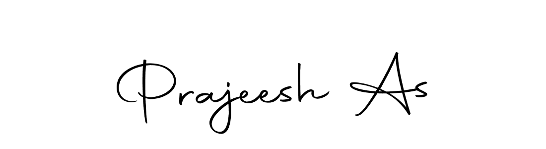 Use a signature maker to create a handwritten signature online. With this signature software, you can design (Autography-DOLnW) your own signature for name Prajeesh As. Prajeesh As signature style 10 images and pictures png
