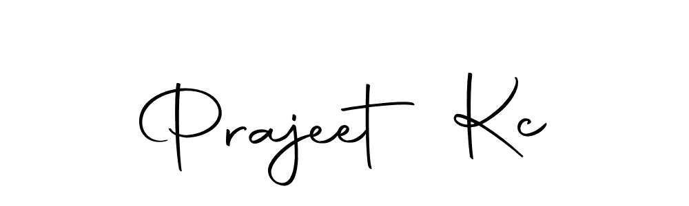 Design your own signature with our free online signature maker. With this signature software, you can create a handwritten (Autography-DOLnW) signature for name Prajeet Kc. Prajeet Kc signature style 10 images and pictures png