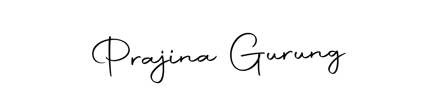 Make a beautiful signature design for name Prajina Gurung. With this signature (Autography-DOLnW) style, you can create a handwritten signature for free. Prajina Gurung signature style 10 images and pictures png