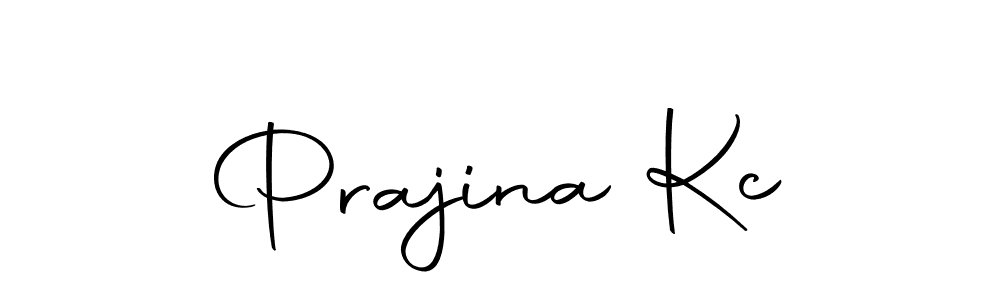 Prajina Kc stylish signature style. Best Handwritten Sign (Autography-DOLnW) for my name. Handwritten Signature Collection Ideas for my name Prajina Kc. Prajina Kc signature style 10 images and pictures png