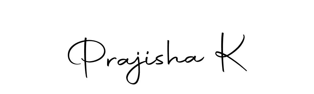 if you are searching for the best signature style for your name Prajisha K. so please give up your signature search. here we have designed multiple signature styles  using Autography-DOLnW. Prajisha K signature style 10 images and pictures png