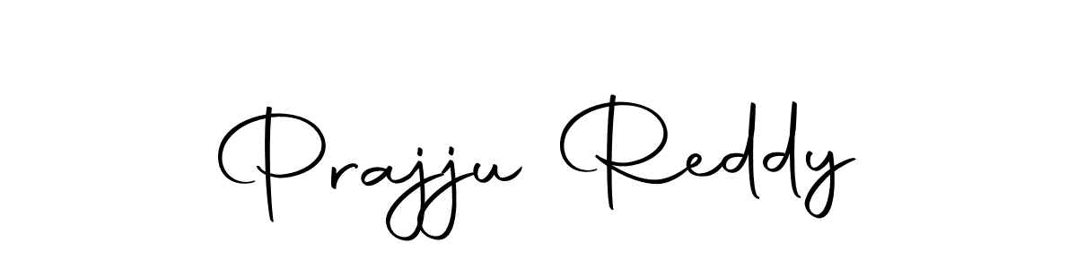 How to make Prajju Reddy name signature. Use Autography-DOLnW style for creating short signs online. This is the latest handwritten sign. Prajju Reddy signature style 10 images and pictures png