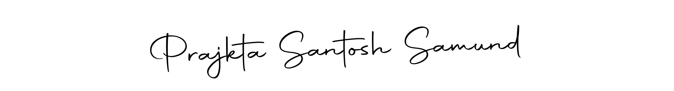 Make a beautiful signature design for name Prajkta Santosh Samund. With this signature (Autography-DOLnW) style, you can create a handwritten signature for free. Prajkta Santosh Samund signature style 10 images and pictures png