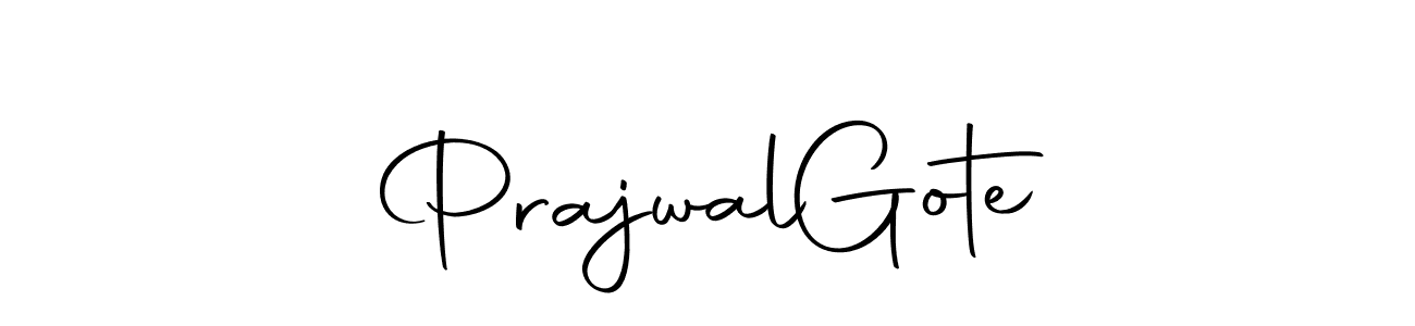 Make a beautiful signature design for name Prajwal  Gote. Use this online signature maker to create a handwritten signature for free. Prajwal  Gote signature style 10 images and pictures png