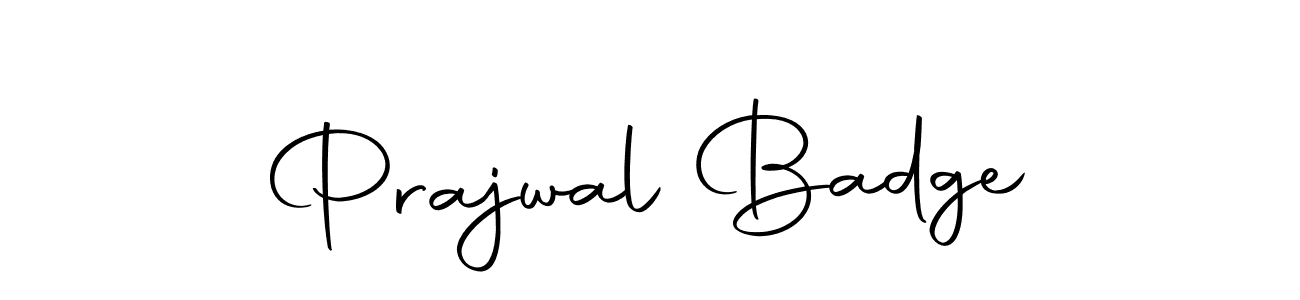 Use a signature maker to create a handwritten signature online. With this signature software, you can design (Autography-DOLnW) your own signature for name Prajwal Badge. Prajwal Badge signature style 10 images and pictures png