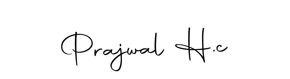 Use a signature maker to create a handwritten signature online. With this signature software, you can design (Autography-DOLnW) your own signature for name Prajwal H.c. Prajwal H.c signature style 10 images and pictures png