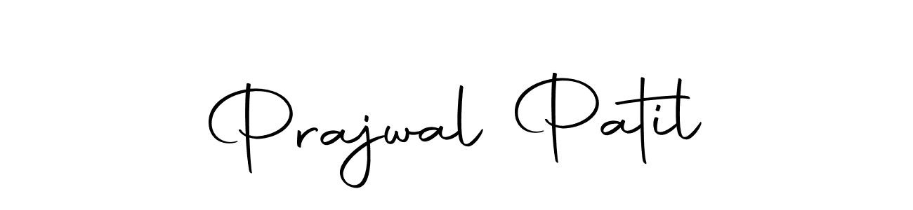 How to make Prajwal Patil name signature. Use Autography-DOLnW style for creating short signs online. This is the latest handwritten sign. Prajwal Patil signature style 10 images and pictures png