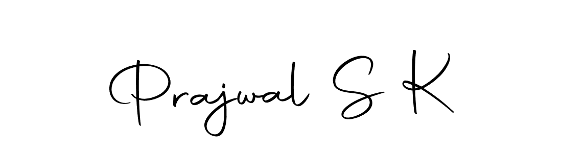 Use a signature maker to create a handwritten signature online. With this signature software, you can design (Autography-DOLnW) your own signature for name Prajwal S K. Prajwal S K signature style 10 images and pictures png