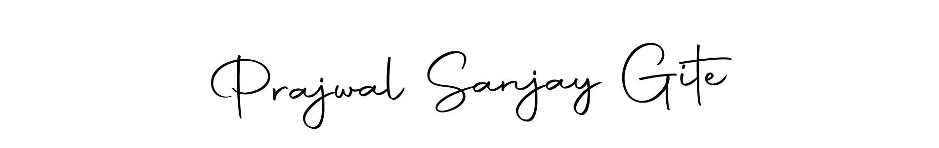 You should practise on your own different ways (Autography-DOLnW) to write your name (Prajwal Sanjay Gite) in signature. don't let someone else do it for you. Prajwal Sanjay Gite signature style 10 images and pictures png