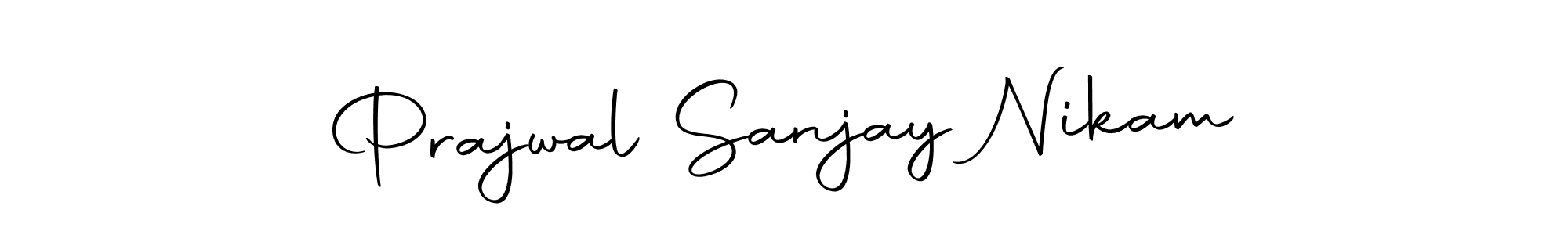 Design your own signature with our free online signature maker. With this signature software, you can create a handwritten (Autography-DOLnW) signature for name Prajwal Sanjay Nikam. Prajwal Sanjay Nikam signature style 10 images and pictures png
