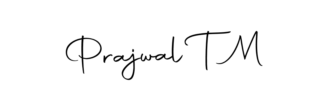 Create a beautiful signature design for name Prajwal T M. With this signature (Autography-DOLnW) fonts, you can make a handwritten signature for free. Prajwal T M signature style 10 images and pictures png