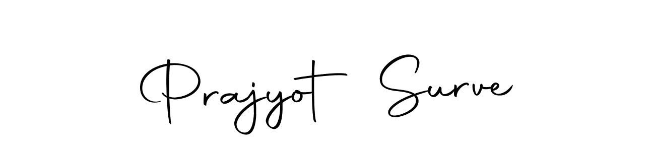 Create a beautiful signature design for name Prajyot Surve. With this signature (Autography-DOLnW) fonts, you can make a handwritten signature for free. Prajyot Surve signature style 10 images and pictures png