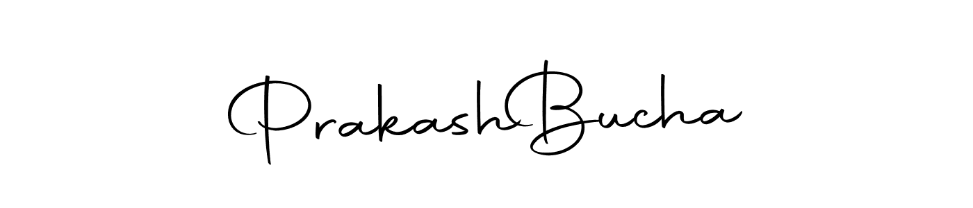 How to make Prakash  Bucha name signature. Use Autography-DOLnW style for creating short signs online. This is the latest handwritten sign. Prakash  Bucha signature style 10 images and pictures png