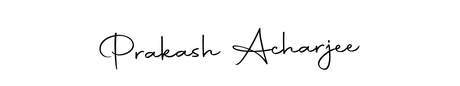 How to make Prakash Acharjee name signature. Use Autography-DOLnW style for creating short signs online. This is the latest handwritten sign. Prakash Acharjee signature style 10 images and pictures png