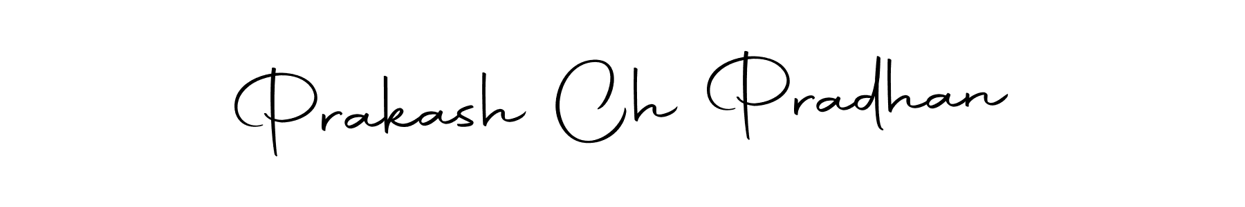 How to make Prakash Ch Pradhan name signature. Use Autography-DOLnW style for creating short signs online. This is the latest handwritten sign. Prakash Ch Pradhan signature style 10 images and pictures png