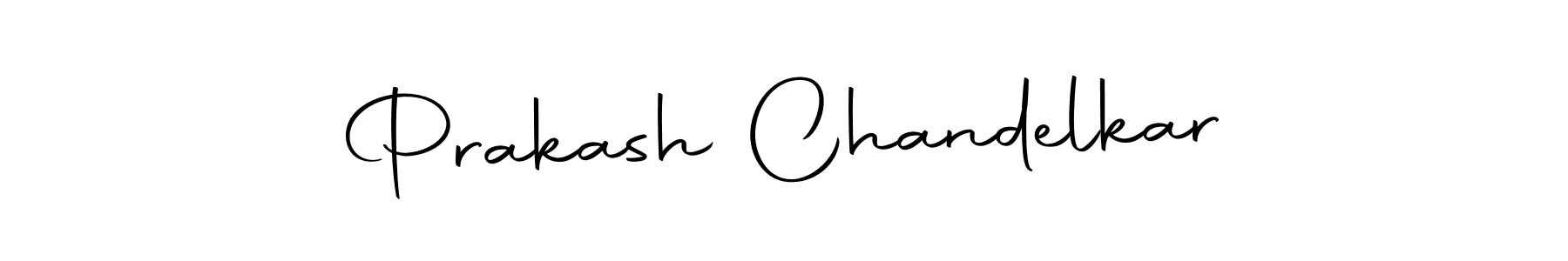 Create a beautiful signature design for name Prakash Chandelkar. With this signature (Autography-DOLnW) fonts, you can make a handwritten signature for free. Prakash Chandelkar signature style 10 images and pictures png