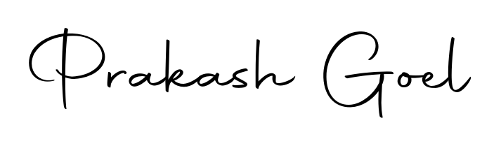 Prakash Goel stylish signature style. Best Handwritten Sign (Autography-DOLnW) for my name. Handwritten Signature Collection Ideas for my name Prakash Goel. Prakash Goel signature style 10 images and pictures png