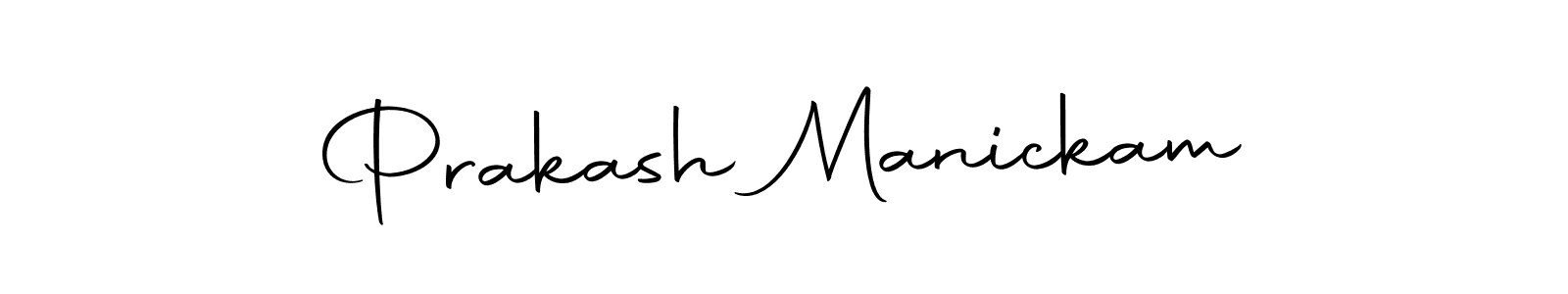 How to make Prakash Manickam name signature. Use Autography-DOLnW style for creating short signs online. This is the latest handwritten sign. Prakash Manickam signature style 10 images and pictures png