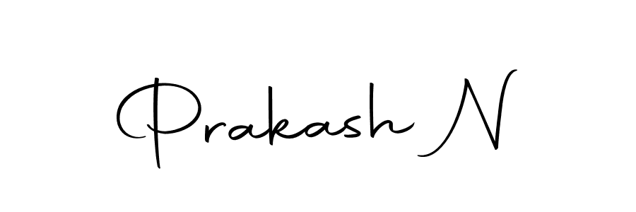 Design your own signature with our free online signature maker. With this signature software, you can create a handwritten (Autography-DOLnW) signature for name Prakash N. Prakash N signature style 10 images and pictures png