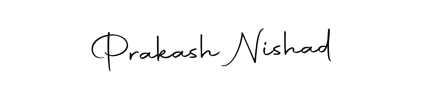 Prakash Nishad stylish signature style. Best Handwritten Sign (Autography-DOLnW) for my name. Handwritten Signature Collection Ideas for my name Prakash Nishad. Prakash Nishad signature style 10 images and pictures png