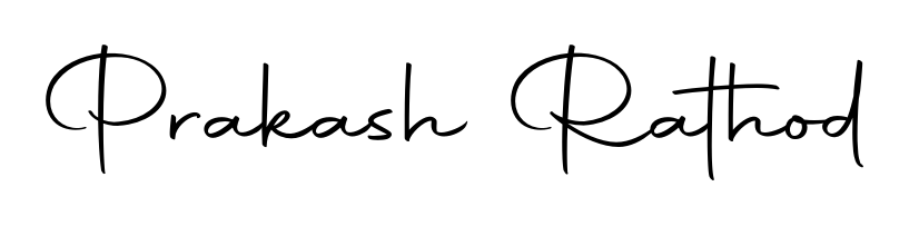 A timeless handwritten aesthetic for Prakash Rathod. The Autography-DOLnW font gives your signature a handcrafted feel with natural curves. Prakash Rathod signature style 10 images and pictures png