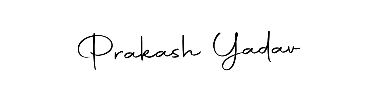 Design your own signature with our free online signature maker. With this signature software, you can create a handwritten (Autography-DOLnW) signature for name Prakash Yadav. Prakash Yadav signature style 10 images and pictures png