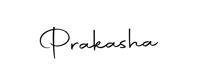 Design your own signature with our free online signature maker. With this signature software, you can create a handwritten (Autography-DOLnW) signature for name Prakasha. Prakasha signature style 10 images and pictures png
