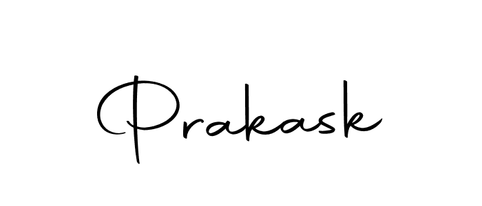 You should practise on your own different ways (Autography-DOLnW) to write your name (Prakask) in signature. don't let someone else do it for you. Prakask signature style 10 images and pictures png