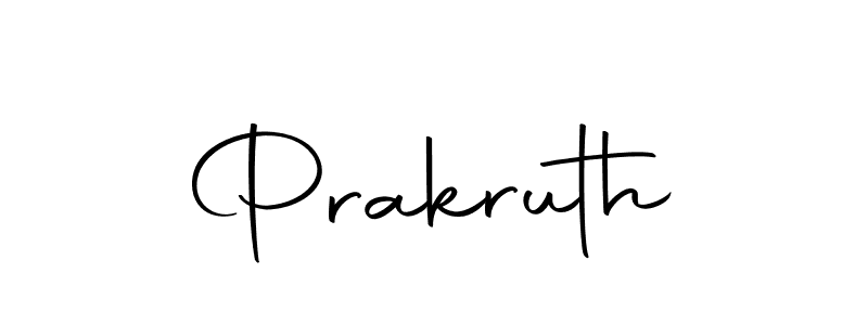 Create a beautiful signature design for name Prakruth. With this signature (Autography-DOLnW) fonts, you can make a handwritten signature for free. Prakruth signature style 10 images and pictures png